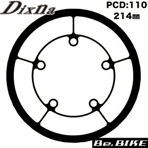 Dixna ���C���K�[�h PCD110 214mm �u���b�N�@�`�F�������O bebike