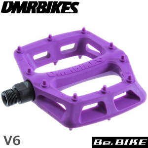 DMR BIKES V6 Plastic Pedal Cro-Mo Axle パープル 自転車 ペダル(フラットペダル)