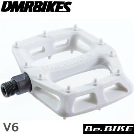 DMR BIKES V6 Plastic Pedal Cro-Mo Axle ホワイト 自転車 ペダル(フラットペダル）