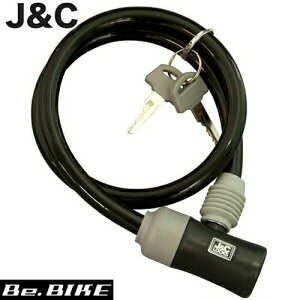 J&C JC-023W コンパクトシリングロック (ワイヤー錠) ブラック 自転車 鍵 ワイヤーロック