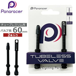 �p�i���[�T�[ TLV-60-B �`���[�u���X�o���u 2�{�Z�b�g �L���b�v1�t�� 60mm �u���b�N ���]�� �o���u �o���R�A�c�[���t�@panaracer