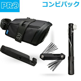 シマノ PRO コンビパック 内容物：サドルバック 携帯工具(10機能) 携帯ポンプ タイヤレバー (R20RAC0220X) 自転車 工具 プロ