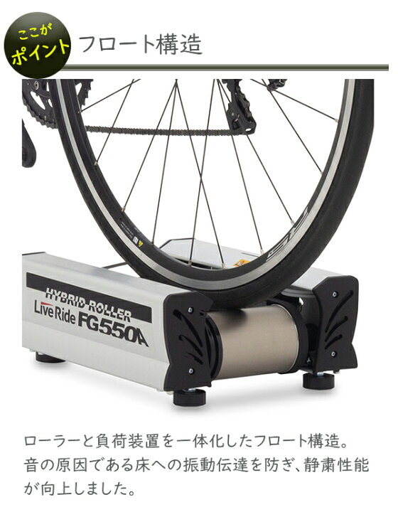 楽天市場】ミノウラ FG550A ハイブリッドローラー ライブライド 