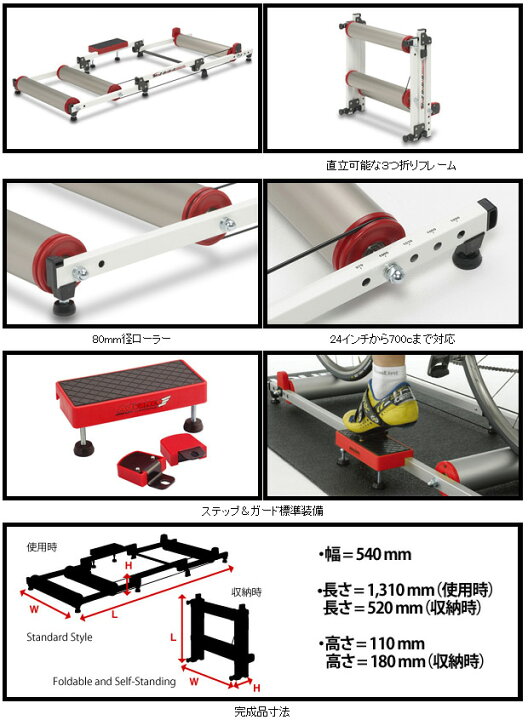 楽天市場】ミノウラ モッズローラー MINOURA MOZ-Roller 3本ローラー台  