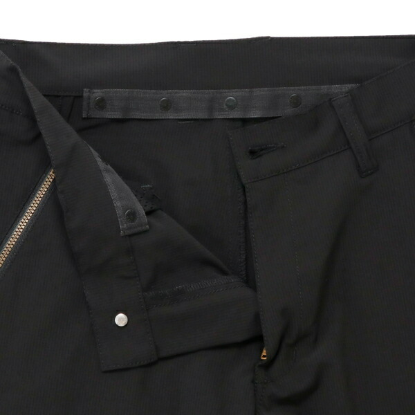 カペルミュール 裾ベルト付き クロップドパンツ ブラック (kpcp065) - 3