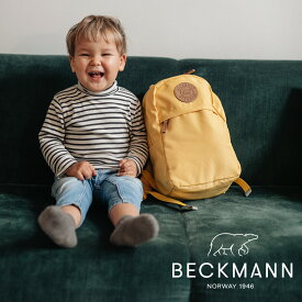 【BECKMANN】ベックマン ノルウェー リュック URBAN Mini Yellow キッズ レディース リュックサック 北欧 人間工学 軽量 レインカバー付き