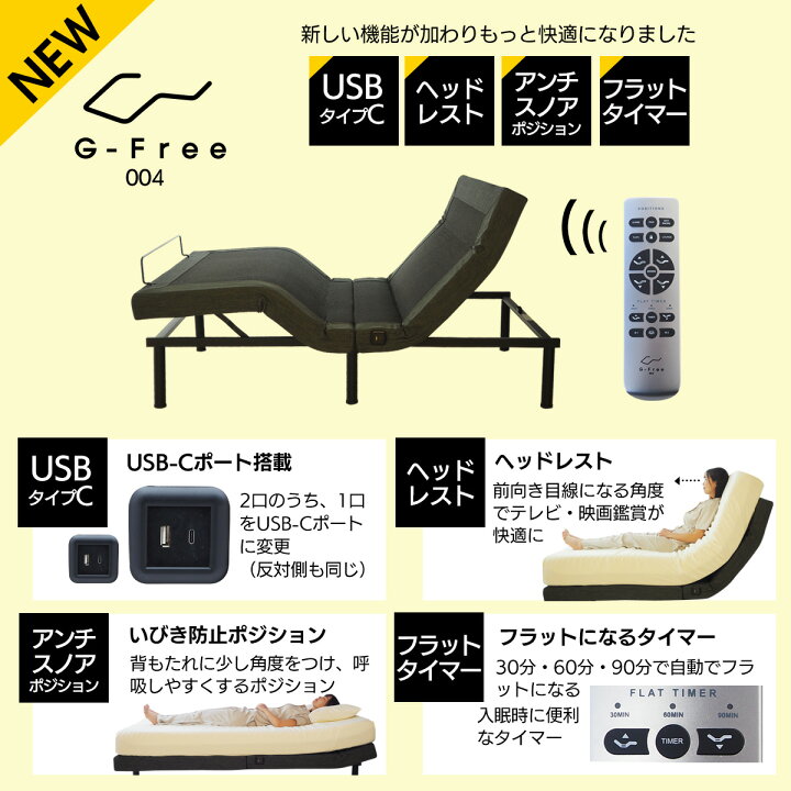 楽天市場】【5の倍数日P5倍】電動ベッド マットレス付き シングル 