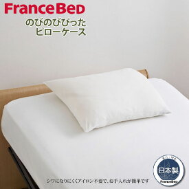【6/1(土)24時間P最大10倍】フランスベッド のびのびぴった ピローケースRX用 リクライニングベッド用 枕カバー シングル