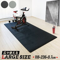 トレーニング マット 大判 幅広 118×236cm 防音 防振 滑りにくい ヨガマット トレーニング用 エクササイ…