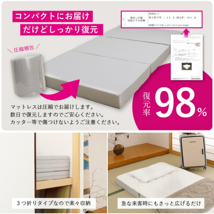 楽天市場】【絶対ズレない】 敷パッド マットレス ベッド 3点セット 