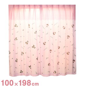 MORIPiLO �T�����I ���[�X�J�[�e�� ��100x198cm�� 2���g �}�C�����f�B �N���~ �^�钆�̃����N�� (�G�H�� �Ȃ���ꖇ�G�A�[�g�J�[�e��) �􂦂� ���� �O�b�Y sanrio(����s��)�y���������z