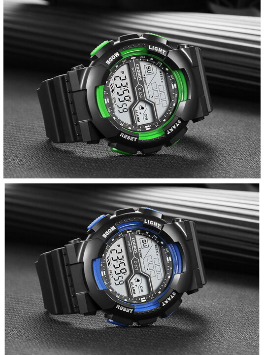 楽天市場 Coobos デジタル 腕時計 ブランド Led ディスプレイ 30m 防水 ランニングウォッチ スポーツウォッチ メンズ ケイロス