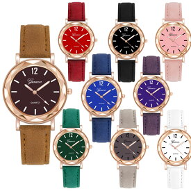 10色カラー レディース 腕時計 キラキラ オシャレ シンプルカジュアル ビジュアル プレゼント PUレザー素材 ベルト 安い