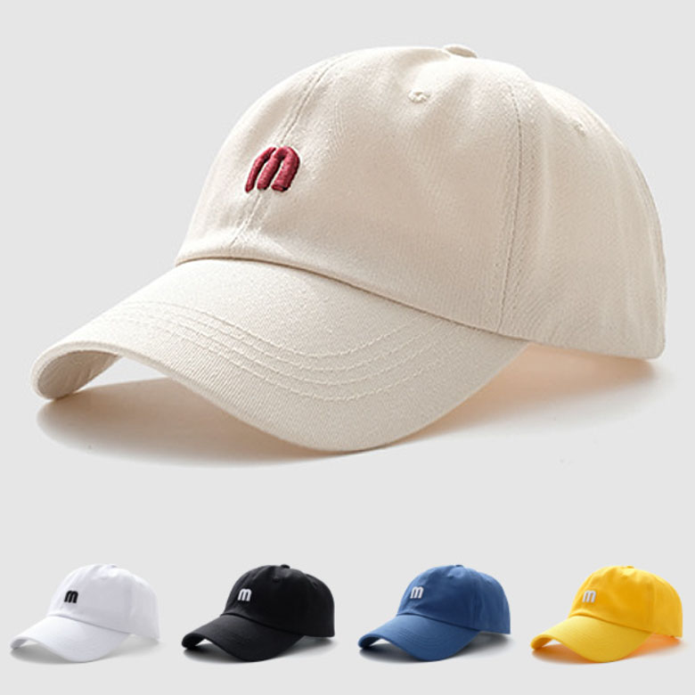 M ロゴ ベースボールキャップ 帽子 ヒップホップ ファッション メンズ レディース ローキャップ 男女兼用
