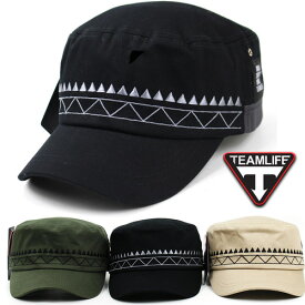 TEAMLIFE インディアン ワークキャップ 帽子 メンズ レディースキャップ メンズキャップ 春 夏 秋 冬 UVカット 帽子 CAP コットン100％ 男女兼用 無地