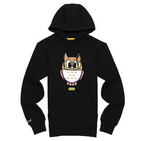 HOODY BLACK PANCOAT メンズ レディース 男女兼用 トレーナー パンコート キャラクター パーカー 長袖 フクロウ フード付き 秋冬 トレーナー フードT　Mサイズ! 送料無料