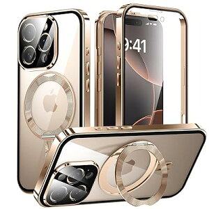 iPhone 16 Pro Max �p ���� MagSafe�Ή� �P�[�X �A�C�t�H��16�v���}�b�N�X �A���~�o���p�[ 360°��]�X�^���h �X�}�z�P�[�X �A�C�z��16�v���}�b�N�X �J �J�o�[ �S�ʕی�