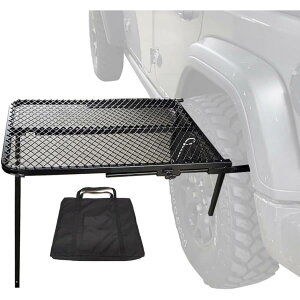 折りたたみ式車用タイヤピクニックテーブル、収納袋付きポータブルアイアンキャンプテーブル、屋外軽量ダイニングテーブル高さ調節可能なタイヤデスクホイールテ