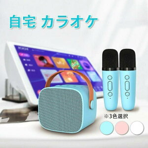 カラオケ 家庭用 カラオケセット 子ども カラオケマイク ワイヤレスマイクシステム 2ハンドヘルドマイク 子供 スピーカー bluetooth おしゃれ pc キャンプ 車内