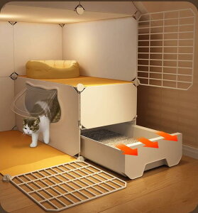 キャットケージ 3スタイル 2段 3段 組み立て 収納 ケージ 猫ケージ トイレ付き 引き出し式 留守番 脱走防止 保護 ねこ キャット ネコ ペット用品 大型 頑丈 猫ハウス かわいい おしゃれ 猫用品