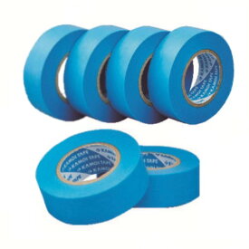 カモ井　マスキングテープ塗装用　幅20mm×長さ18m　ブルー（6巻入）　【1PK】【BLUEBOSSJAN20】（テープ用品／マスキングテープ）