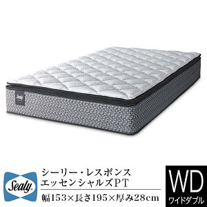 �y���K�̔��X�z�V�[���[ �}�b�g���X ���C�h�_�u�� DW �_�u�����C�h ���X�|���X �G�b�Z���V�����Y PT RESPONSE Essentials �s���[�g�b�v�d�l �d�� Sealy SLEEP SELECT �X���[�v�Z���N�g �z�e���X�^�C�� �z