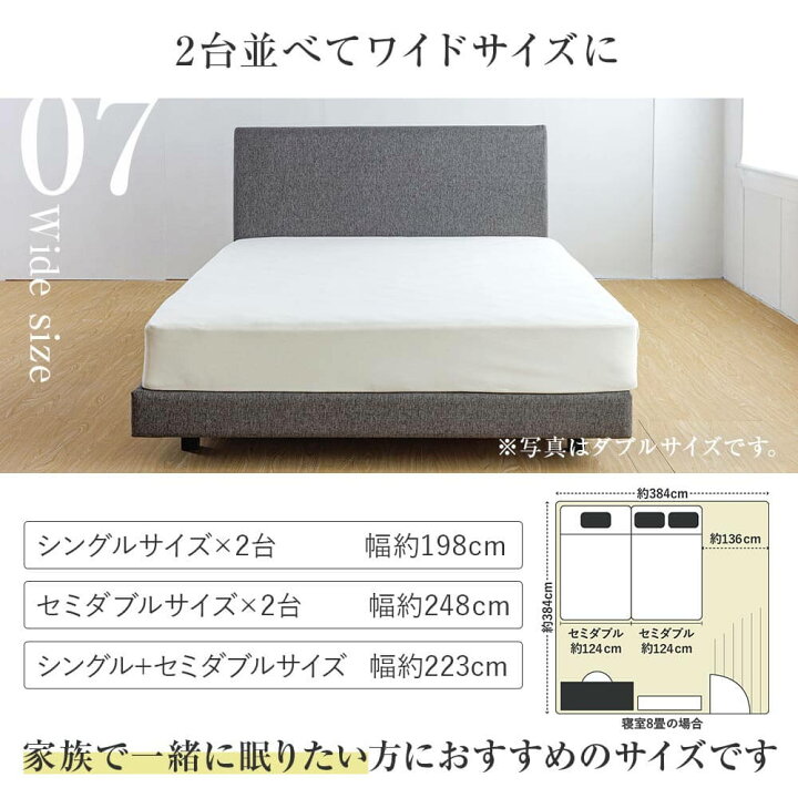 楽天市場】【4/10は最大20％OFFクーポン】ベッド ダブル 組立設置無料 