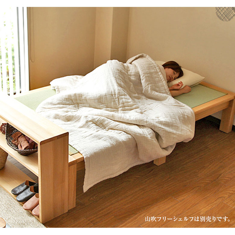 楽天市場】ベッド セミダブル 畳ベッド 組立設置無料 国産 やまぶき