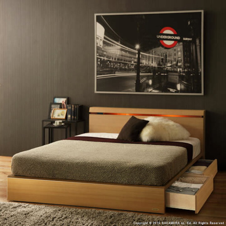 楽天市場】シングルベッド 照明 シンプル ワンルーム ベット シングル  