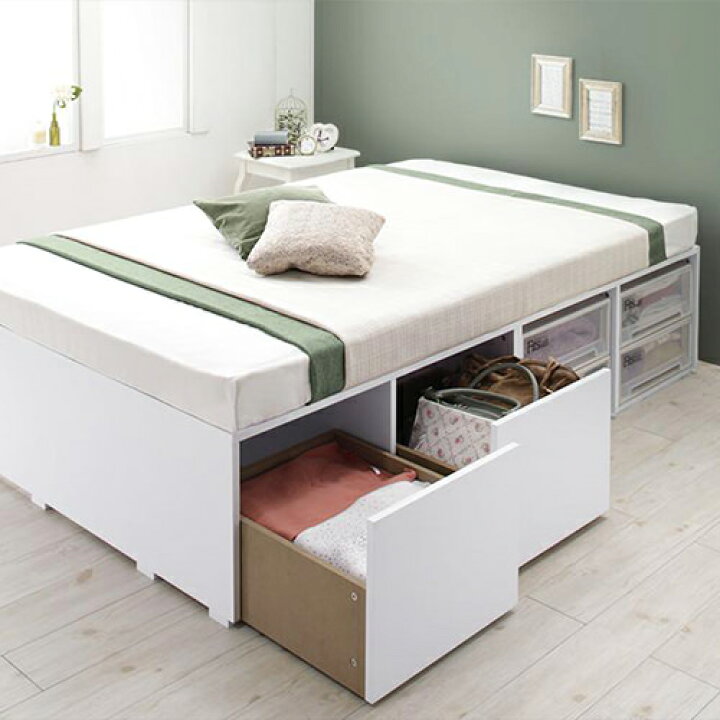 楽天市場 セミダブルベッド 引き出し かわいい 収納 ベット セミダブルベッド セミダブルサイズ セミダブルタイプ 収納付き 大容量 収納タイプ 収納つき 大容量ベッド 引き出し付き チェスト チェストベッド チェスト付き 引き出しタイプ かわいいタイプ 収納ベッド