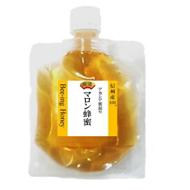 【2026年産 新蜜】はちみつ 国産 マロン蜂蜜 非加熱 無農薬 生はちみつ オーガニック ギフト 国産はちみつ 無農薬 マロン蜂蜜 100g×1個 栗ハチミツ 栗 蜂蜜 ギフト