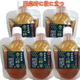 生はちみつ 国産 非加熱 無農薬 5個SET送料無料 安全祈願 登山蜂蜜 70g 受験勉強に これ1個で遭難時に大活躍 おまとめご購入価格 酵素が活きている生蜂蜜は健康食品