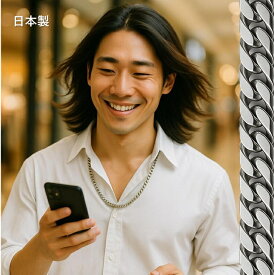 SUPER‐ポイント20倍 SS 日本製 純チタン メンズ ネックレス チェーン金属アレルギー対策 チタン6面カット ダブル 喜平 ネックレス選べる 長さ 50cm 60cm【もちろん金具も純チタン製】