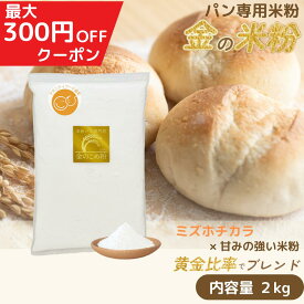 金の米粉 米粉 パン用米粉 ミズホチカラ使用 2kg 国産 グルテンフリー 米粉パン 送料無料