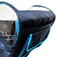 自転車チャイルドシートレインカバー子供乗せ前フロントカバー防水防寒丈夫な厚い生地子供自転車カバーまえ用HUGGABEEハガビーアルファ【あす楽対応】