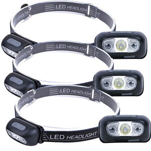 �w�b�h���C�g led�w�b�h���C�g �[�d�� USB 3�Z�b�g �w�b�h�����v �p�x������ 4��_�����[�h ���y�� ���P�x �A�E�g�h�A�p �w�b�h���C�g IPX5�h�� �h�o 800mAh��e�ʃo�b�e���[ SOS�_�� ���^ ���C