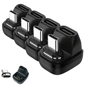 USB4.0 Type C �A�_�v�^�[ �}�O�l�b�g U�� �I�X ���X 180° PD 100W/5A �}���[�d 40Gbps�����f�[�^�]�� 8K@60Hz�f���o�� �^�C�vc type-c 90�x �I�X ���X USB C �R�l�N�^�[ �y�� ���� ���C