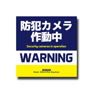 【猛烈にアピール】防犯カメラ用 ステッカー 防犯シール 犯罪抑止 シール 警告 盗難 車上荒らし 空き巣 対策 日本製 住宅 施設 店舗 ガレージ 駐車場 耐久性 防水 屋外使用 全2種類 1枚入 ポ