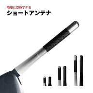 ショートアンテナ 120mm 80mm 35mm シルバー/ブラック ヘリカル カーボンタイプ 自動車 汎用 選べるサイ…