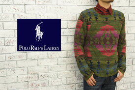 POLO by Ralph Lauren　　ラルフローレン ネイティブ柄 HAND KNIT セーター/GREEN