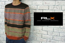 RLX　　ラルフローレン RLX ウール×カシミア ボーダー ネイティブ柄 セーター