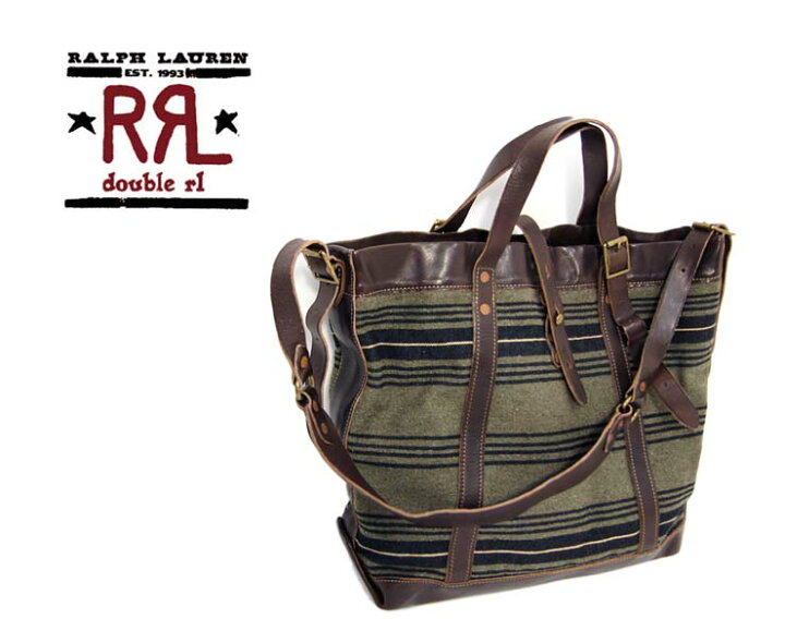 楽天市場】RRL ラルフローレン DOUBLE RL ストライプ ラグ×レザー 