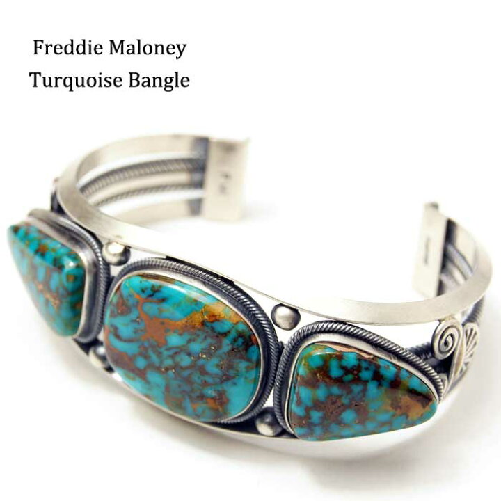 楽天市場】Freddie Maloney フレディ マロニー ターコイズ バングル 