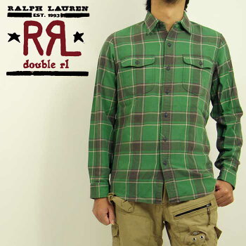 ●●【RRL】ラルフローレンDOUBLERLダブルアールエルウォッシュ加工ウエスタンシャツ/WASHRED【あす楽対応】