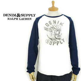 デニム＆サプライ DENIM＆SUPPLY by Ralph Lauren スカル ベースボール Tシャツ