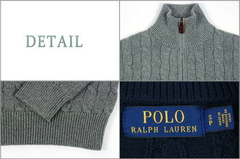 ラルフローレンPOLORalphLaurenケーブルハーフジップコットンセーターあす楽