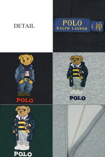 ラルフローレンPOLORalphLaurenポロベアーフルジップスウェットパーカー3カラー