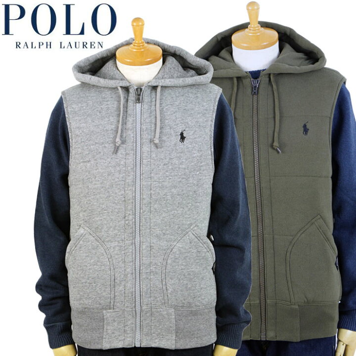 楽天市場】ラルフローレン POLO Ralph Lauren Fleece Vest Hoodie 中綿 