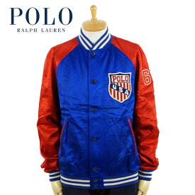 ラルフローレン POLO Ralph Lauren バーシティー インスパイア ジャケット サテン スタジャン USA