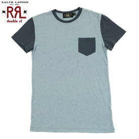 ダブルアールエル RRL ラルフローレン DOUBLE RL ツートン ポケット Tシャツ